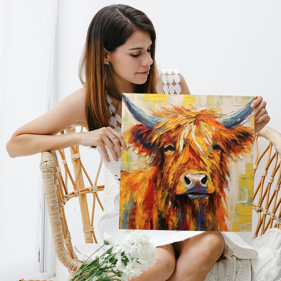 Highland Cow Wall Decor, Animal Artwork Poster - Image 5