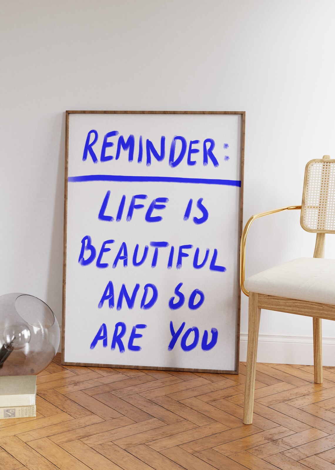 Self Love Quote Poster, Positive Typography Print
