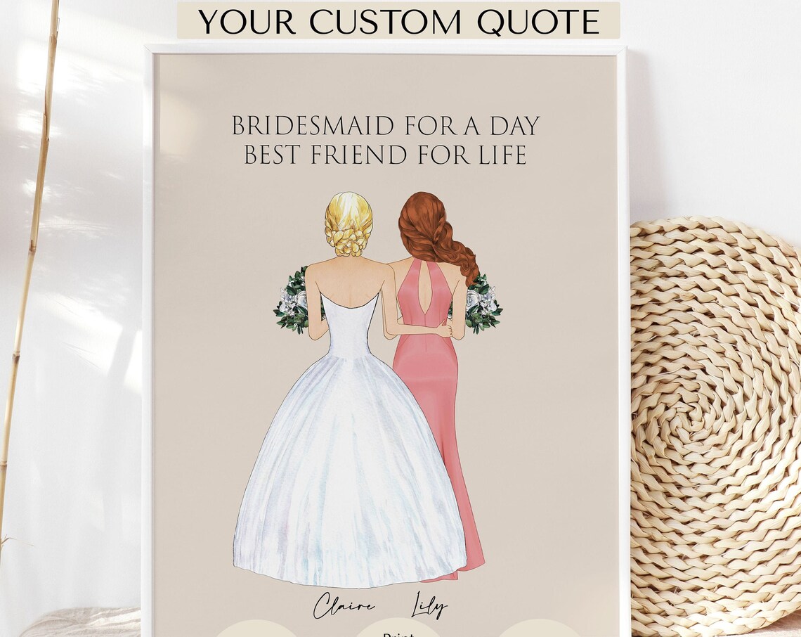 Thank You Bridesmaid Gift Bridesmaid Proposal Maid Of Honor Gift Bridesmaids Favor Bridal Party Gift Matron Of Honor Gift