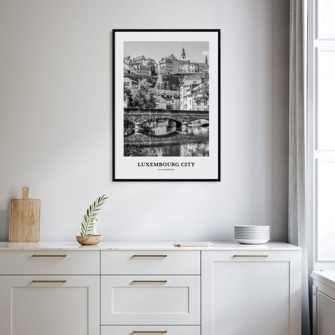 Luxembourg City Wall Art Luxembourg City Wall Decor Luxembourg City Poster Luxembourg City Home Decor Luxembourg City Travel Gift - Image 2
