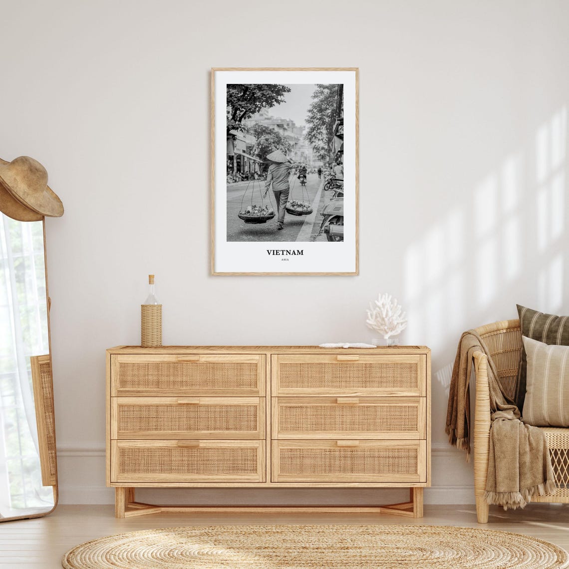Vietnam Wall Art No 2 Vietnam Wall Decor Vietnam Poster Vietnam Home Decor Vietnam Travel Gift Vietnam Travel Print - Image 3