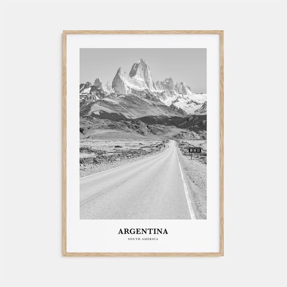 Argentina Patagonia Mount Fitz Roy Road leading to Peaks Poster