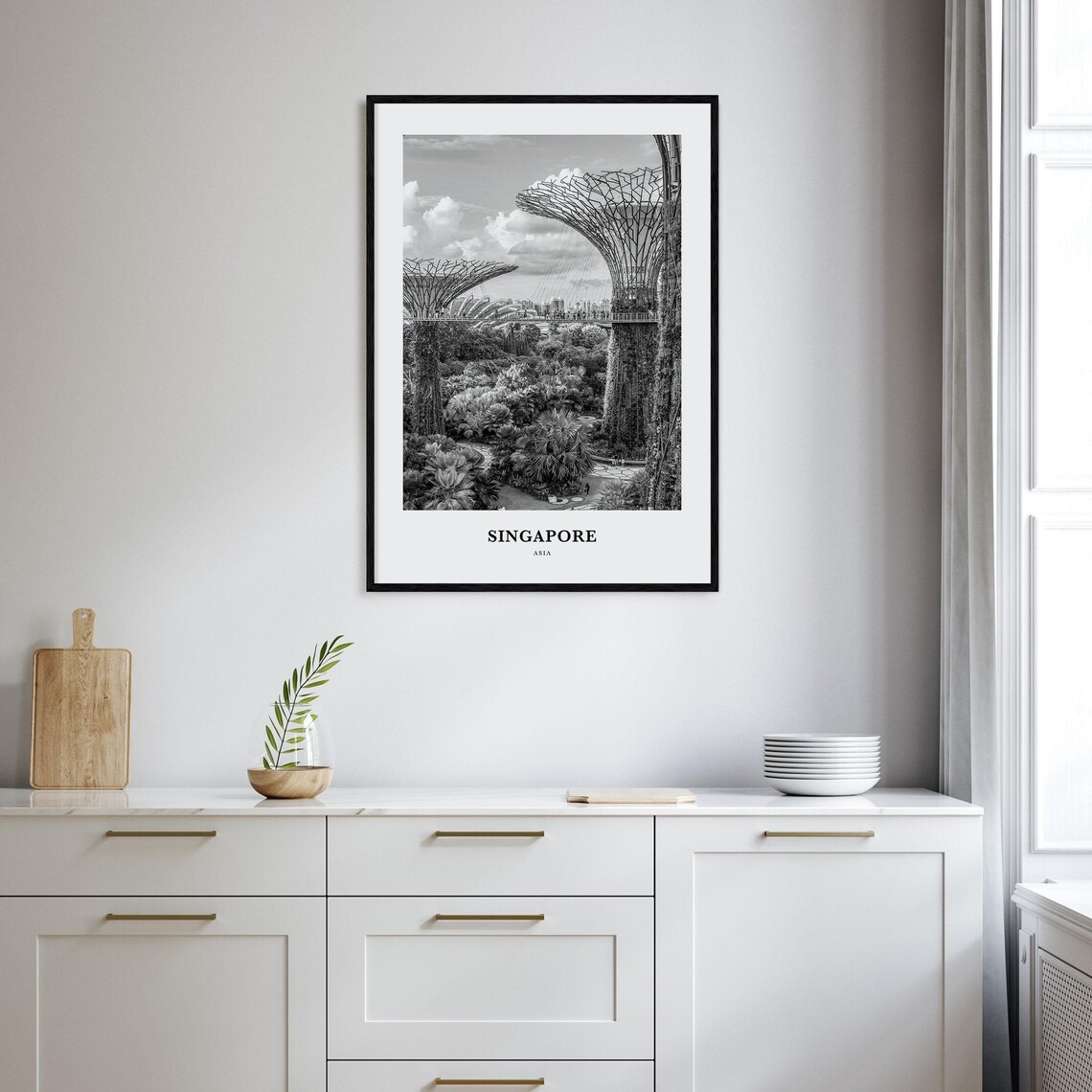 Singapore Wall Art No 4 Singapore Wall Decor Singapore Poster Singapore Home Decor Singapore Travel Gift Singapore Travel Print - Image 2
