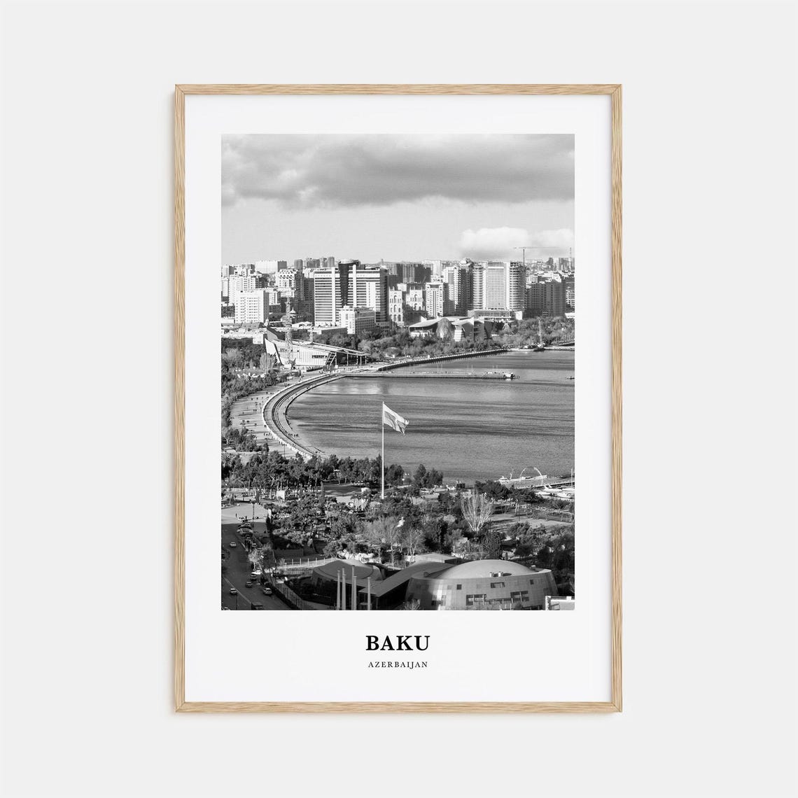 Baku Wall Art Baku Wall Decor Baku Poster Baku Home Decor Baku Travel Gift Baku Travel Print
