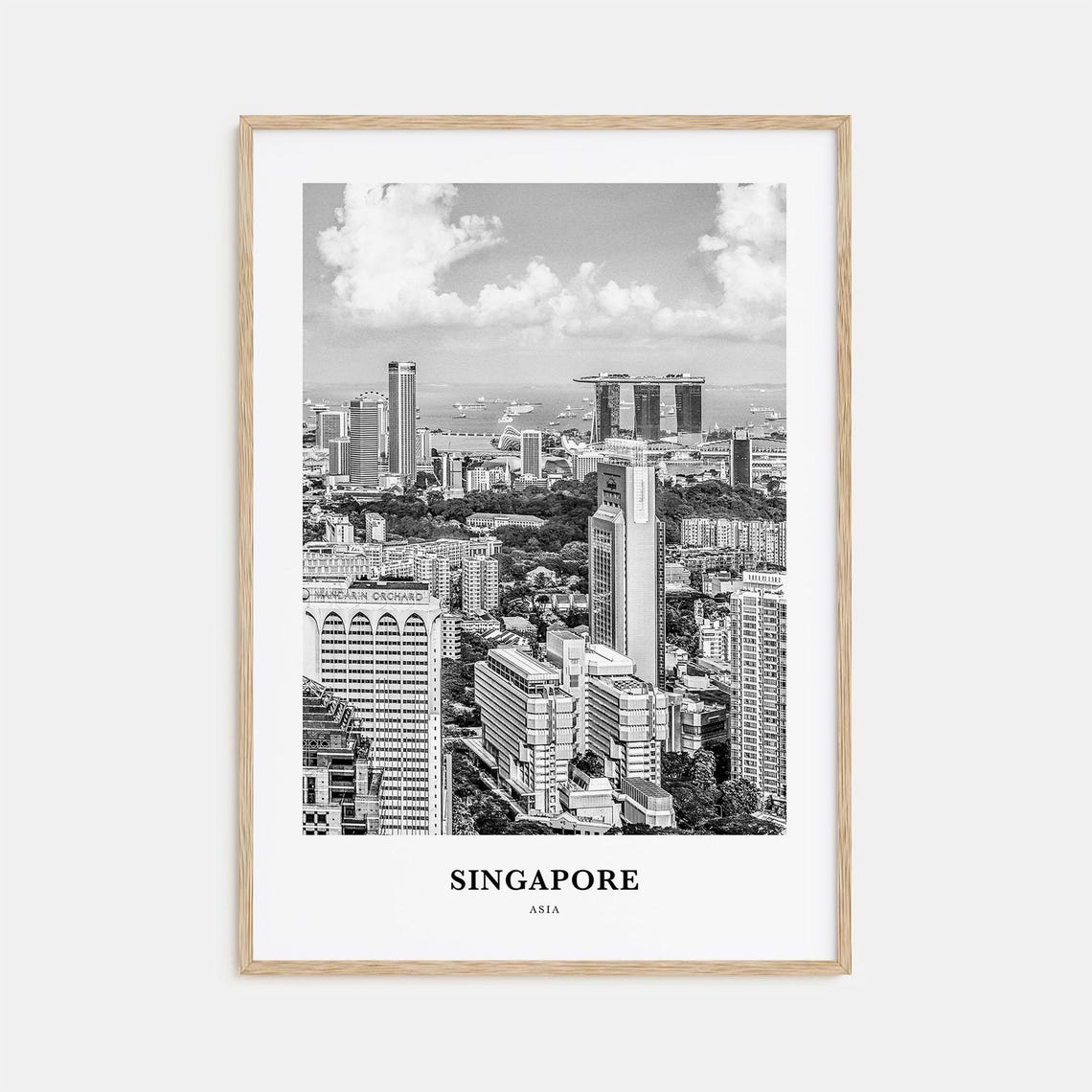Singapore Wall Art No 1 Singapore Wall Decor Singapore Poster Singapore Home Decor Singapore Travel Gift Singapore Travel Print
