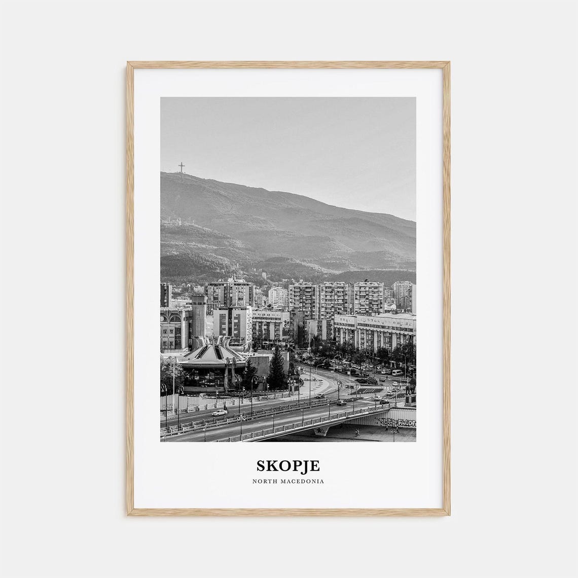 Skopje Wall Art Skopje Wall Decor Skopje Poster Skopje Home Decor Skopje Travel Gift Skopje Travel Print