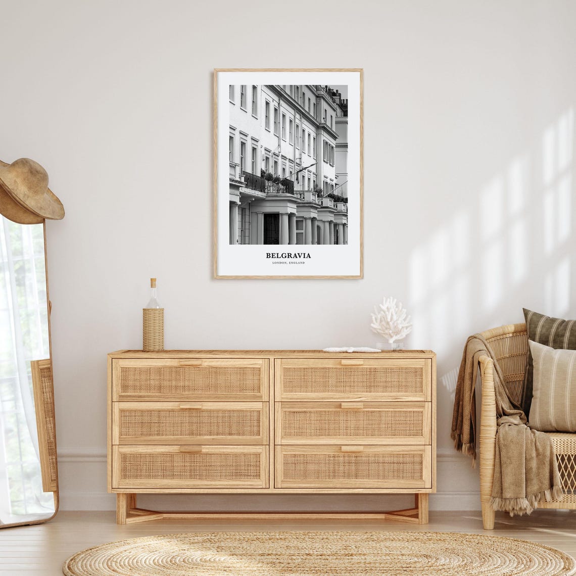Belgravia London Elegant White Regency Townhouses Architecture Poster - Image 3