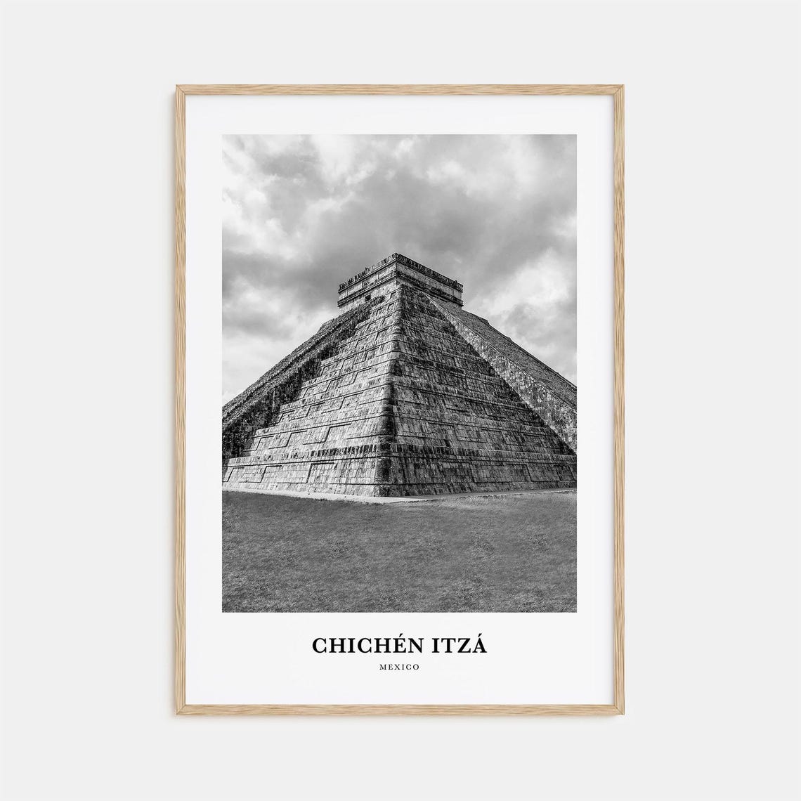 Chichen Itza Mexico Ancient El Castillo Step Pyramid View Poster