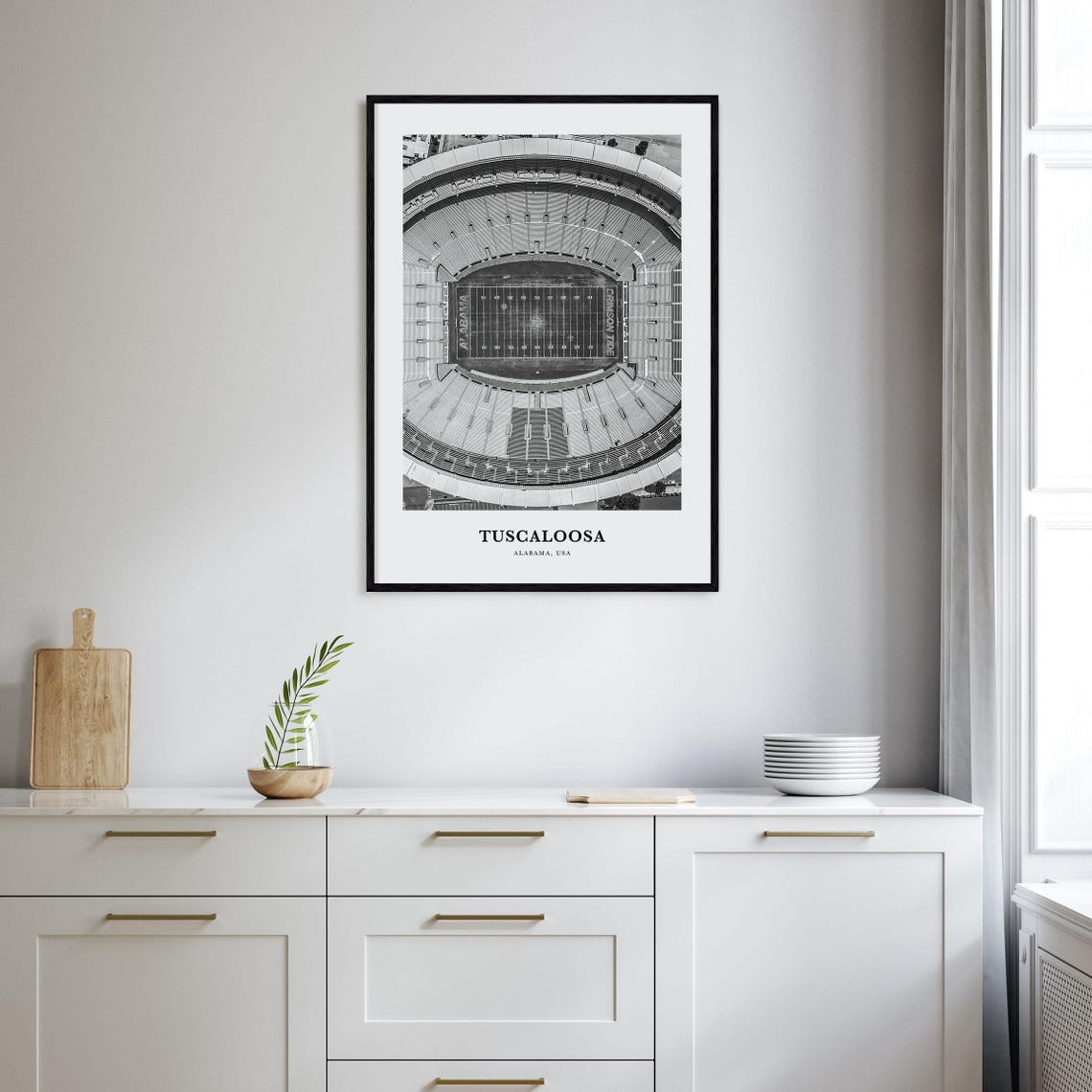 Tuscaloosa Wall Art Tuscaloosa Wall Decor Tuscaloosa Poster Tuscaloosa Home Decor Tuscaloosa Travel Gift Tuscaloosa Travel Print - Image 2