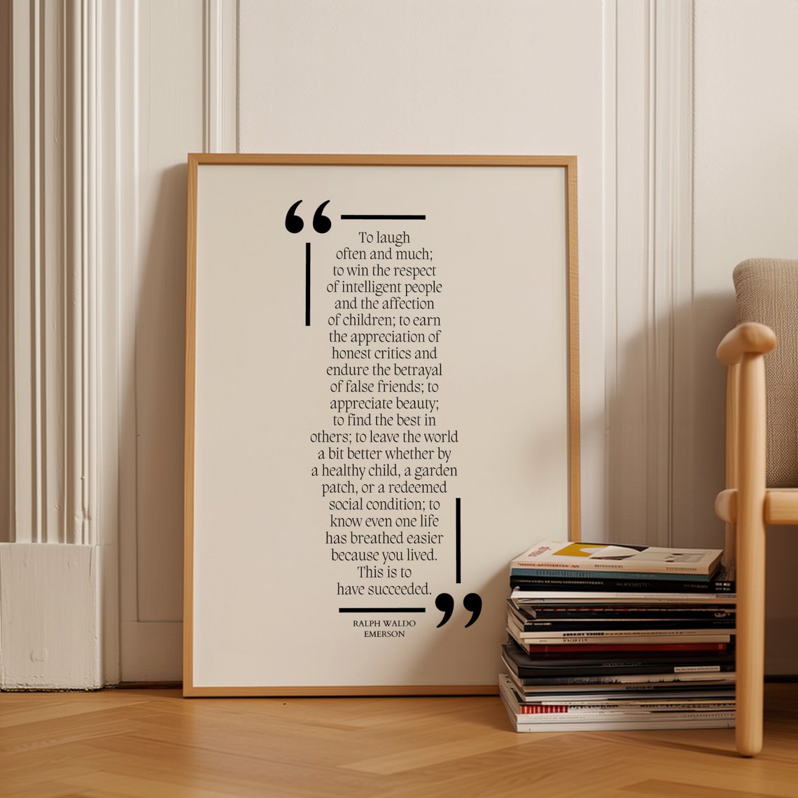 Live Laugh Success Quote Wall Decor Inspirational Art Wall Art Booklover Affirmation Wall Art Thoughtful Gift