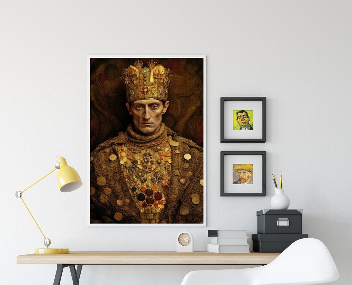 Henry V Inspired by Gustav Klimt Art Print, Poster - Image 4