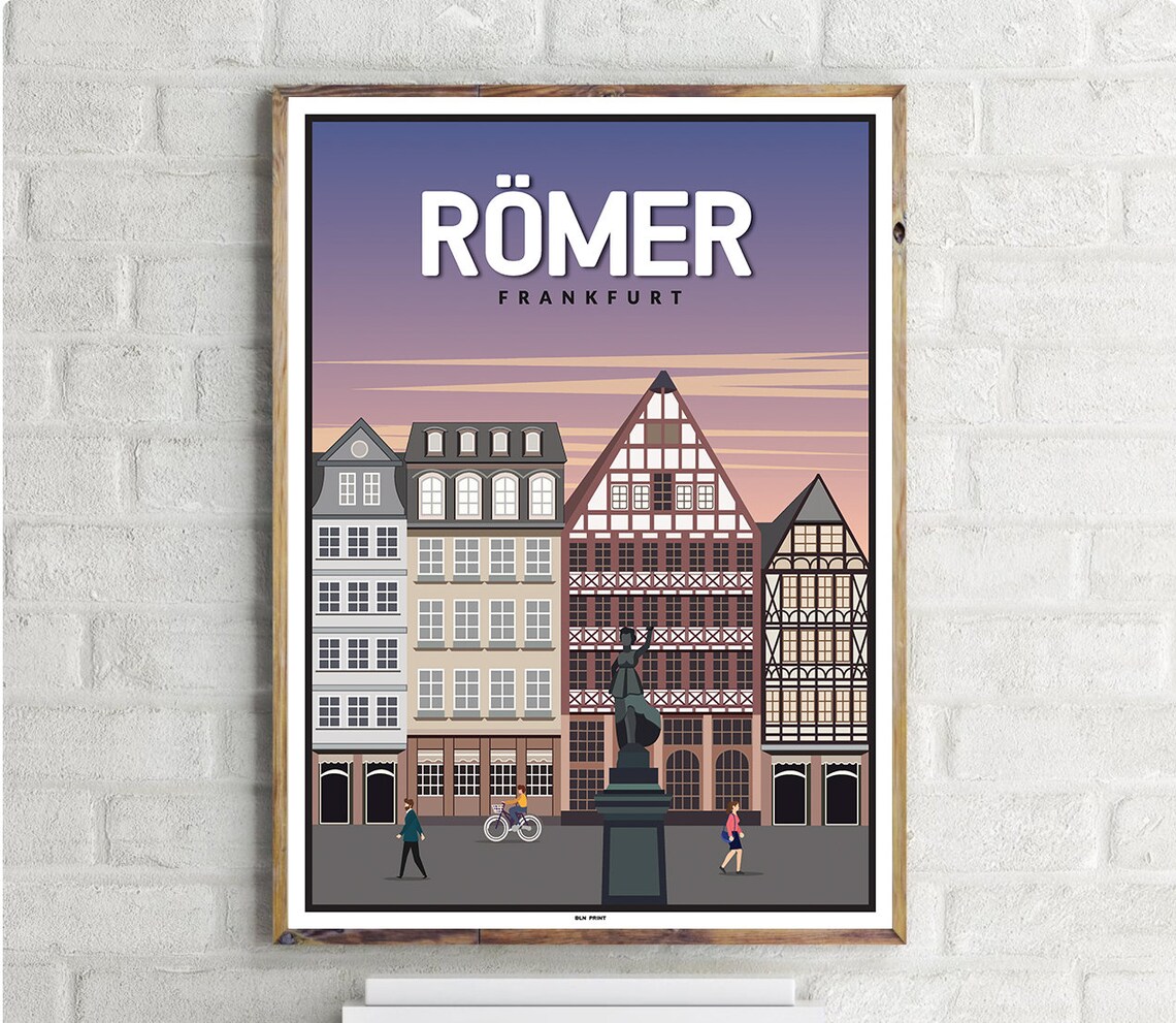 Rmer 1 Vintage Travel Poster, Place-Inspired Art Print