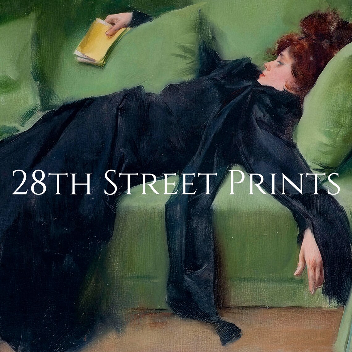 Vintage Halloween Girl by Ramon Casas, Art Print - Image 3