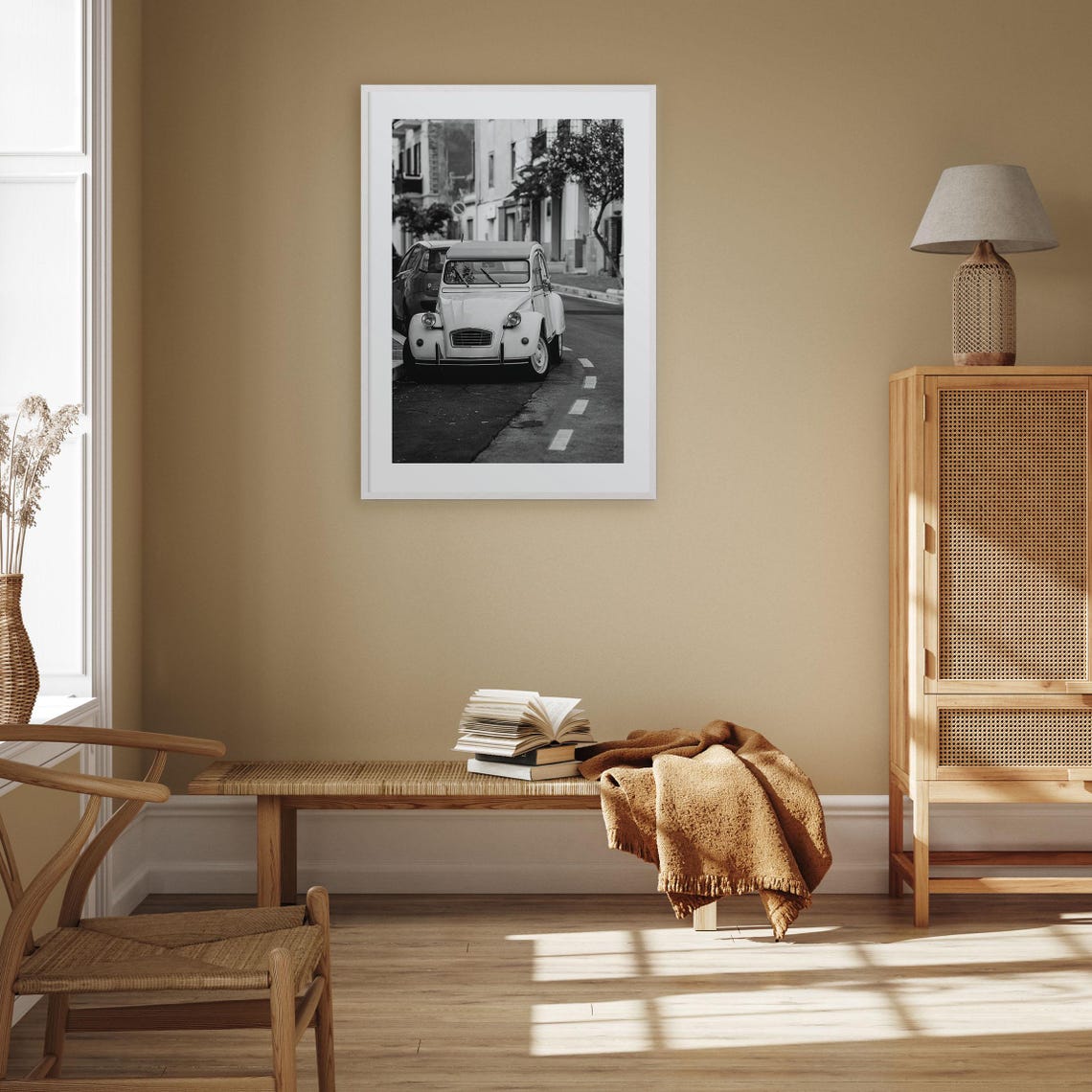Old Car In Italy Photo Poster Print Old Car In Italy Black And White Art Old Car In Italy Photography Travel Map Poster - Image 3