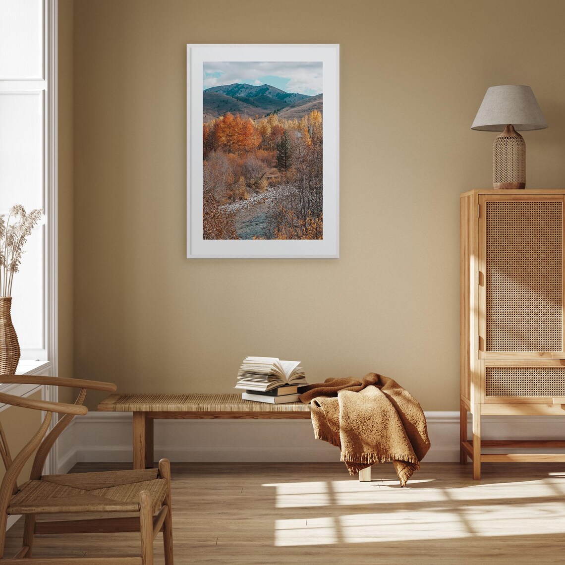 Sun Valley Idaho Autumn Creek Golden Aspen Valley Photo Poster - Image 2