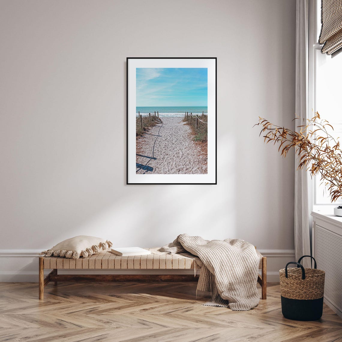 Captiva Florida Sandy Beach Path Through Dunes to the Ocean Poster - Image 2