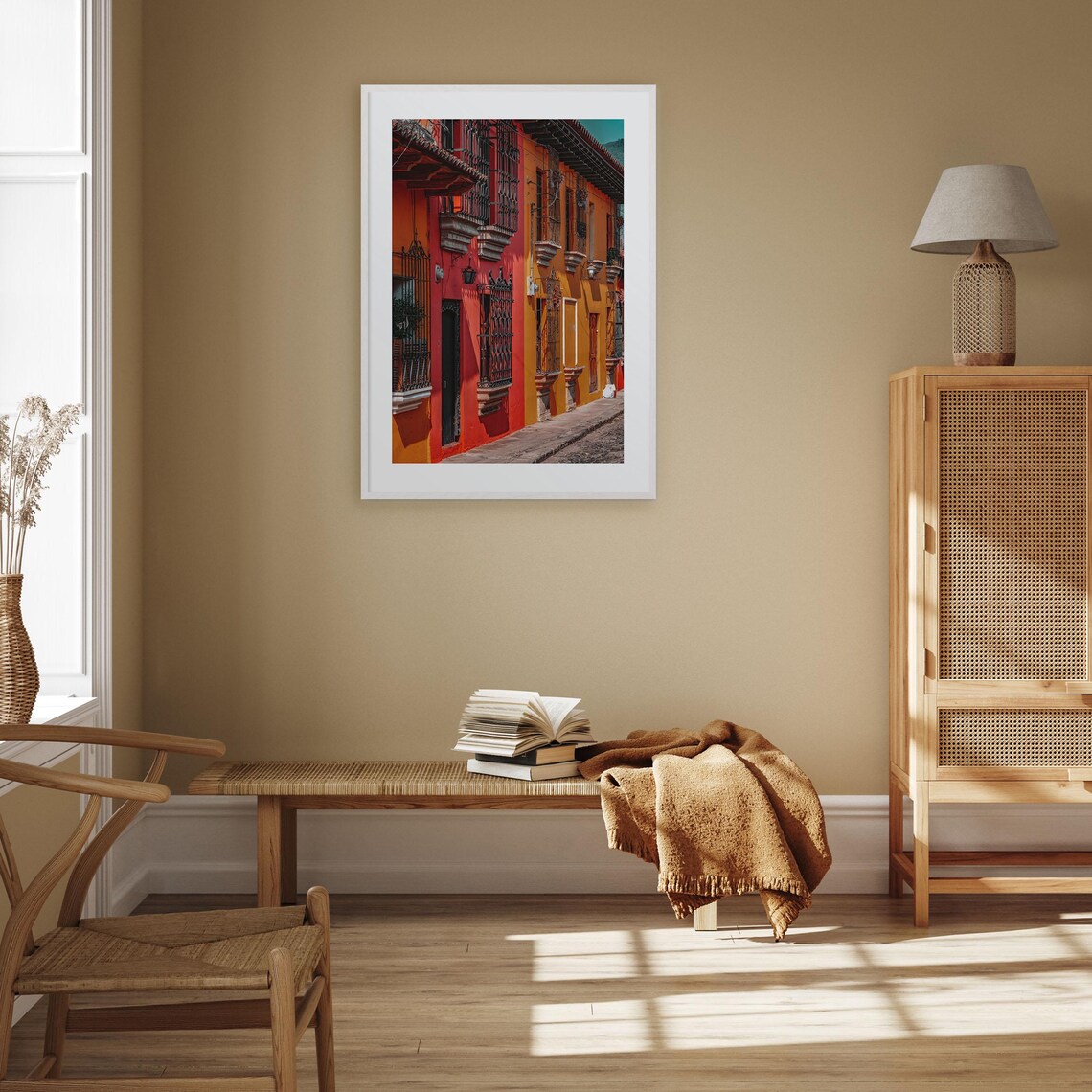 Antigua Guatemala Travel Poster, City Map Art Print - Image 3