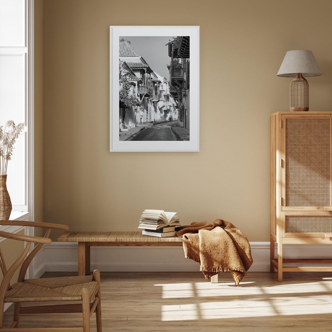 Colombia Black and White Travel Poster Print - Image 3
