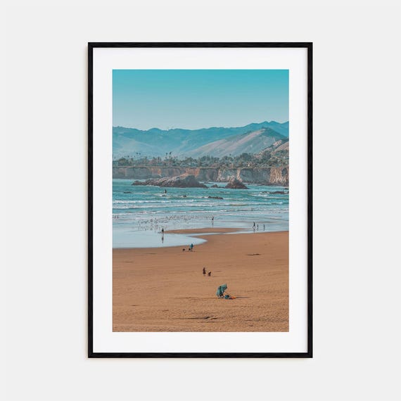 Pismo Beach Travel Poster, City Map Wall Decor
