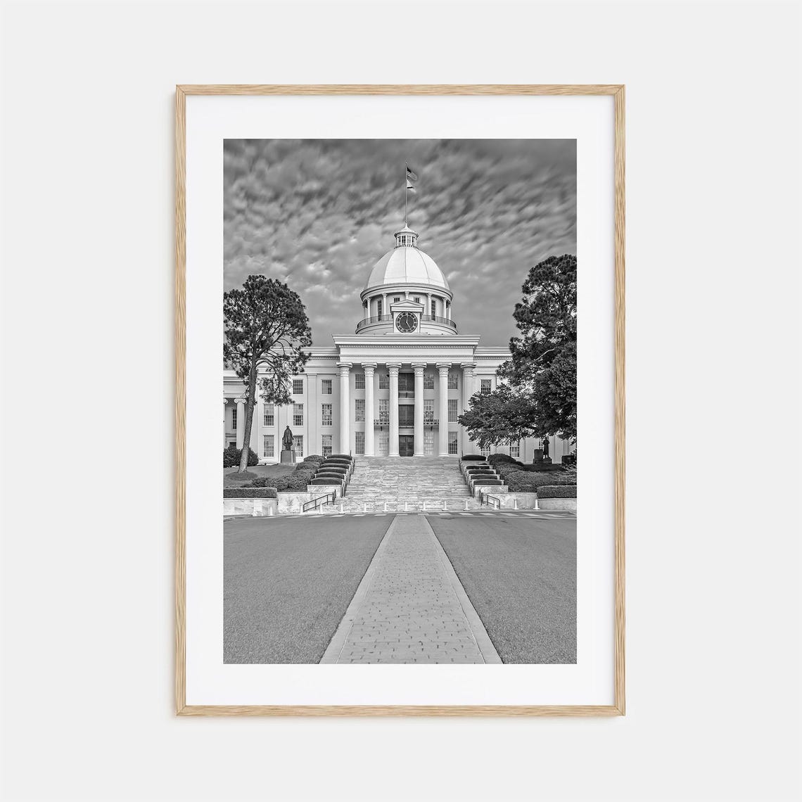 Alabama Photo Poster Print Alabama Black And White Wall Art Alabama Wall Photography Alabama Travel Alabama Map Poster