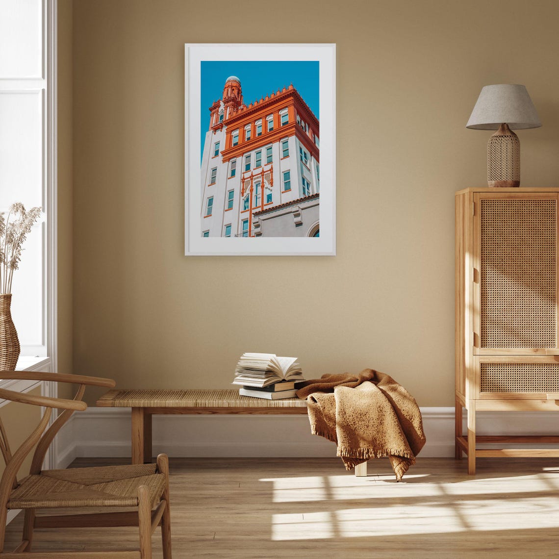 Fargo North Dakota Historic Red Brick Tower Blue Sky Photo Poster - Image 3