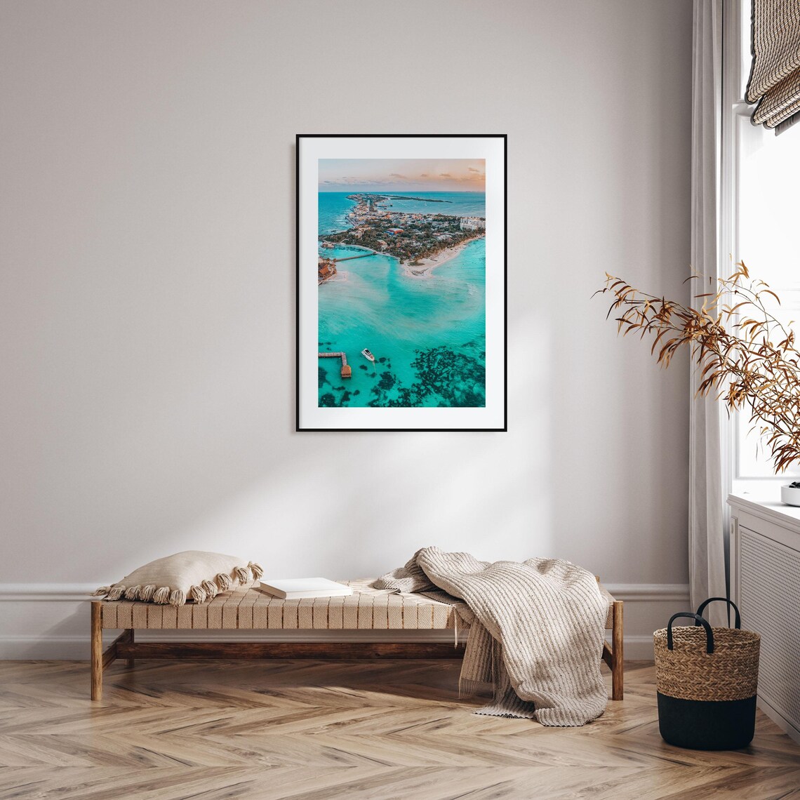 Isla Mujeres Travel Poster, Street Map Wall Art - Image 2