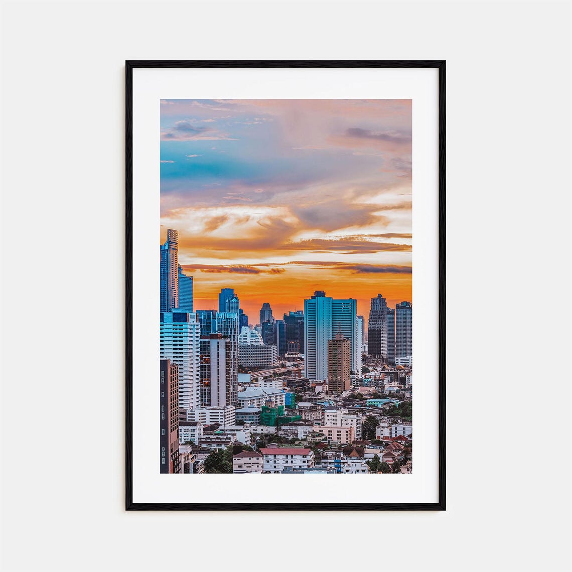 Nairobi Kenya City Skyline Sunset Sky Panorama Africa Poster