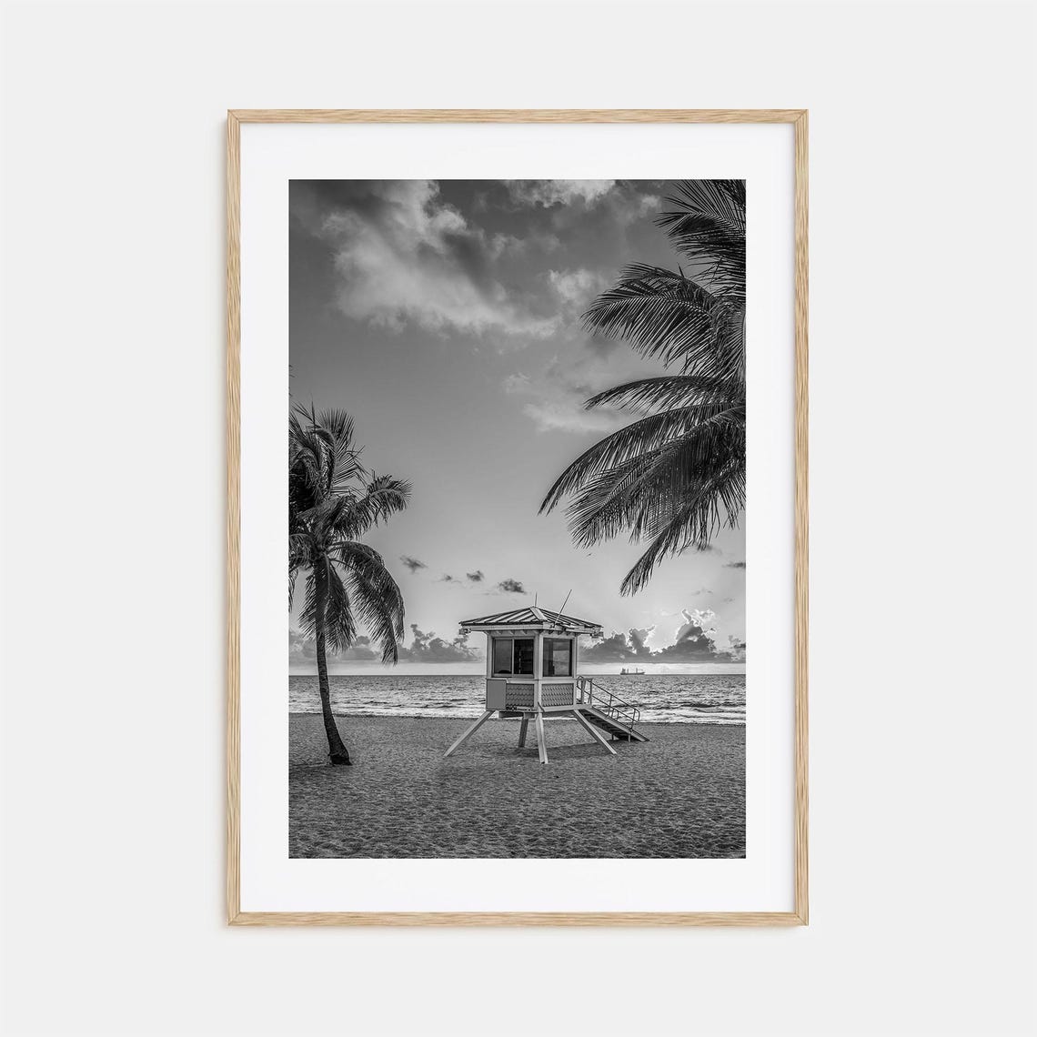 Fort Lauderdale Photo Poster Print No 2 Fort Lauderdale Black And White Art Photography Fort Lauderdale Travel Map Poster