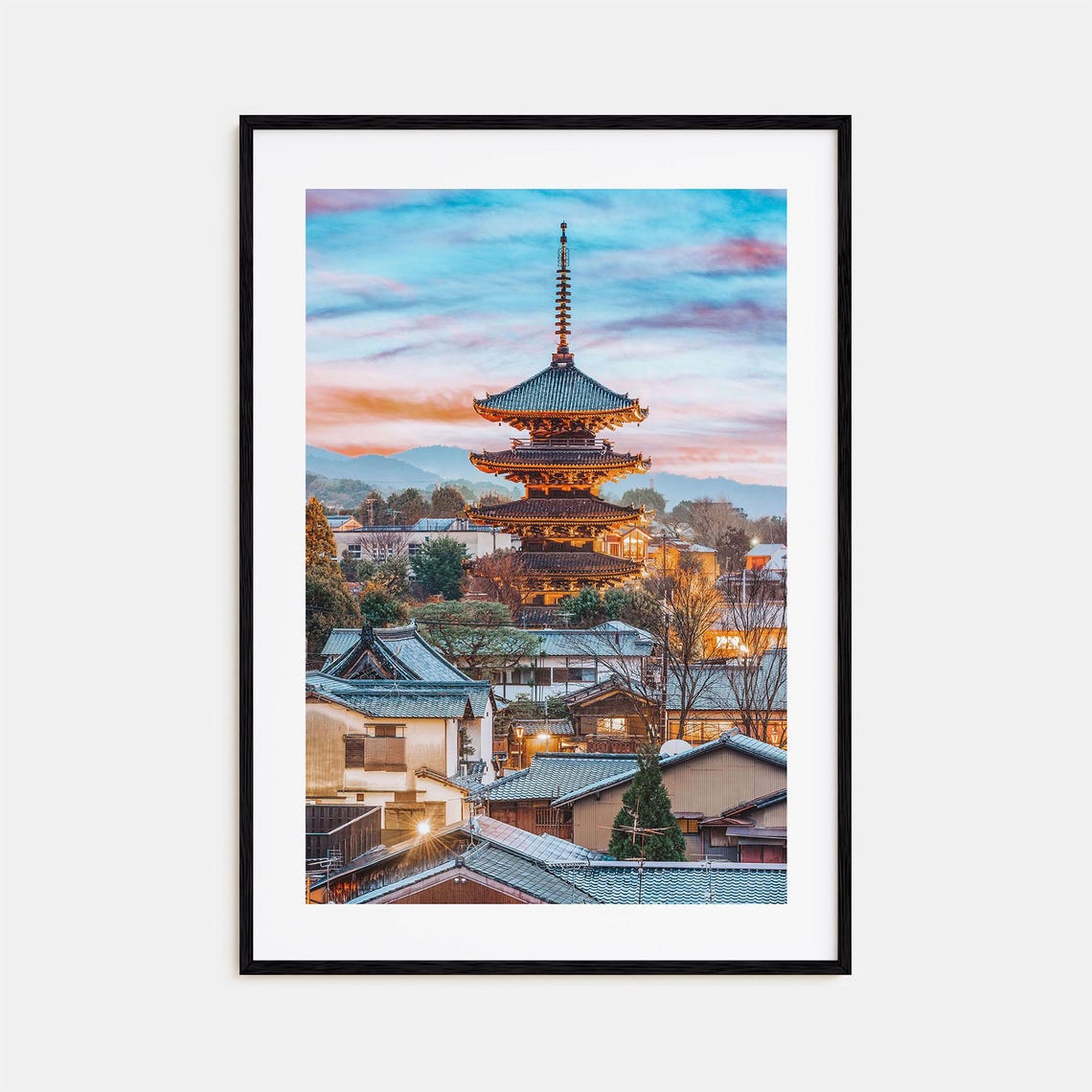 Kyoto Colorful Poster Print Kyoto Photo Wall Art Kyoto Wall Decor Kyoto Travel Print Kyoto Street Map Poster City Map