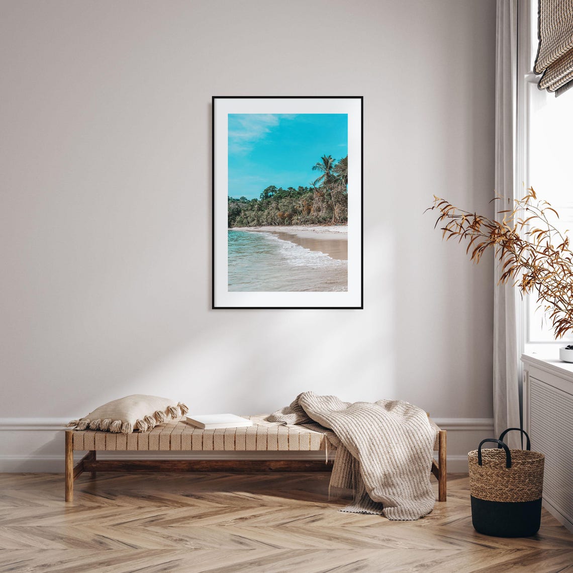 Manuel Antonio National Park Tropical Beach Palm Trees Ocean Poster - Image 2