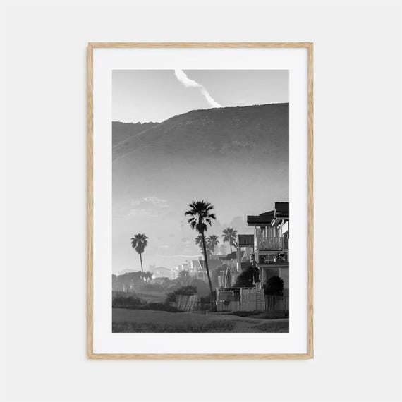 California Black And White Travel Poster, Map Print