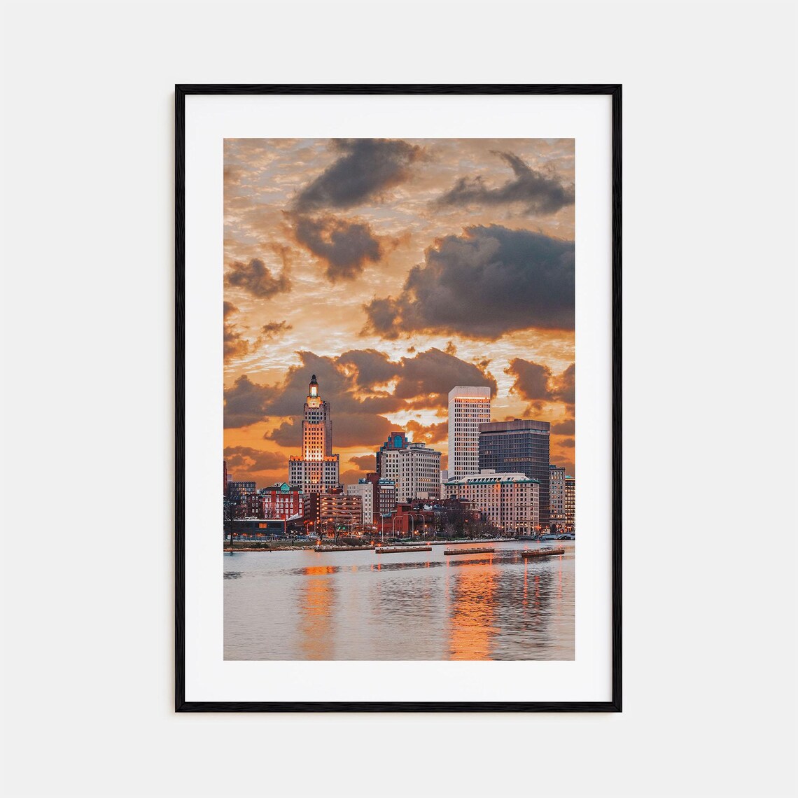 Providence Colorful Travel Poster, City Map Art Print