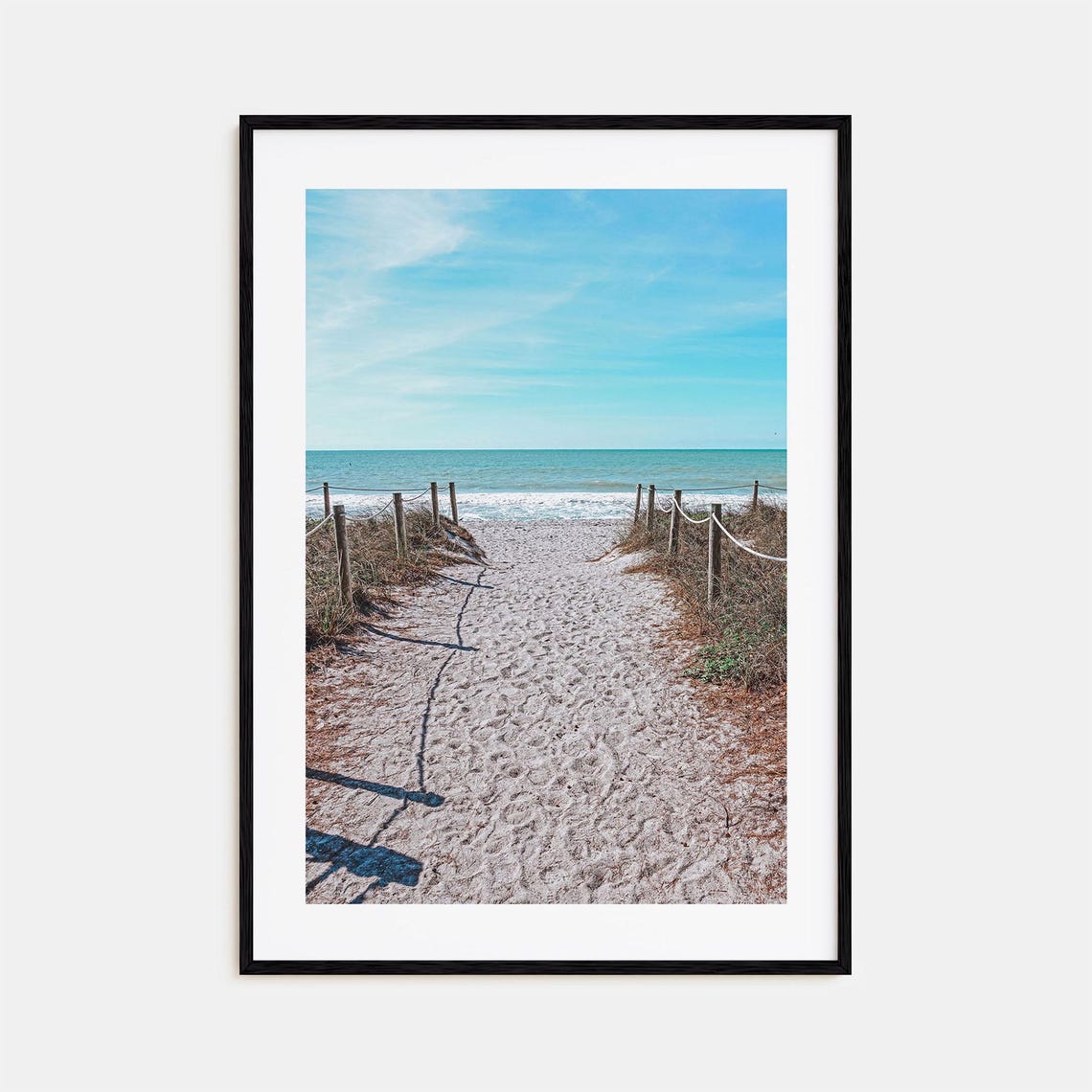 Captiva Florida Sandy Beach Path Through Dunes to the Ocean Poster