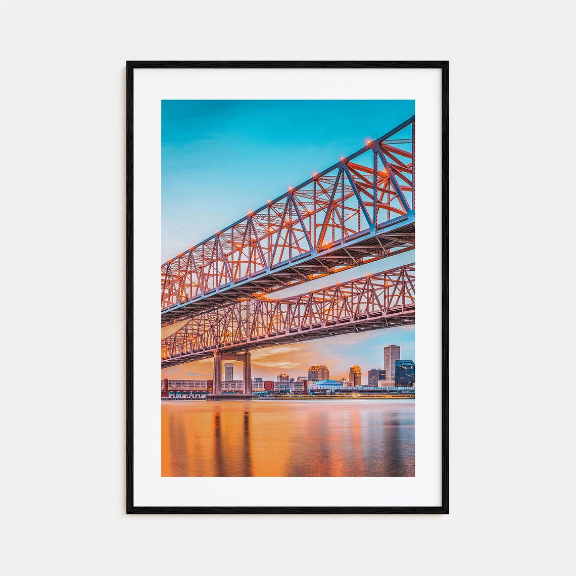 Mississippi River Colorful Poster Print Mississippi River Photo Art Mississippi River Decor Travel Print Street Map Poster City Map