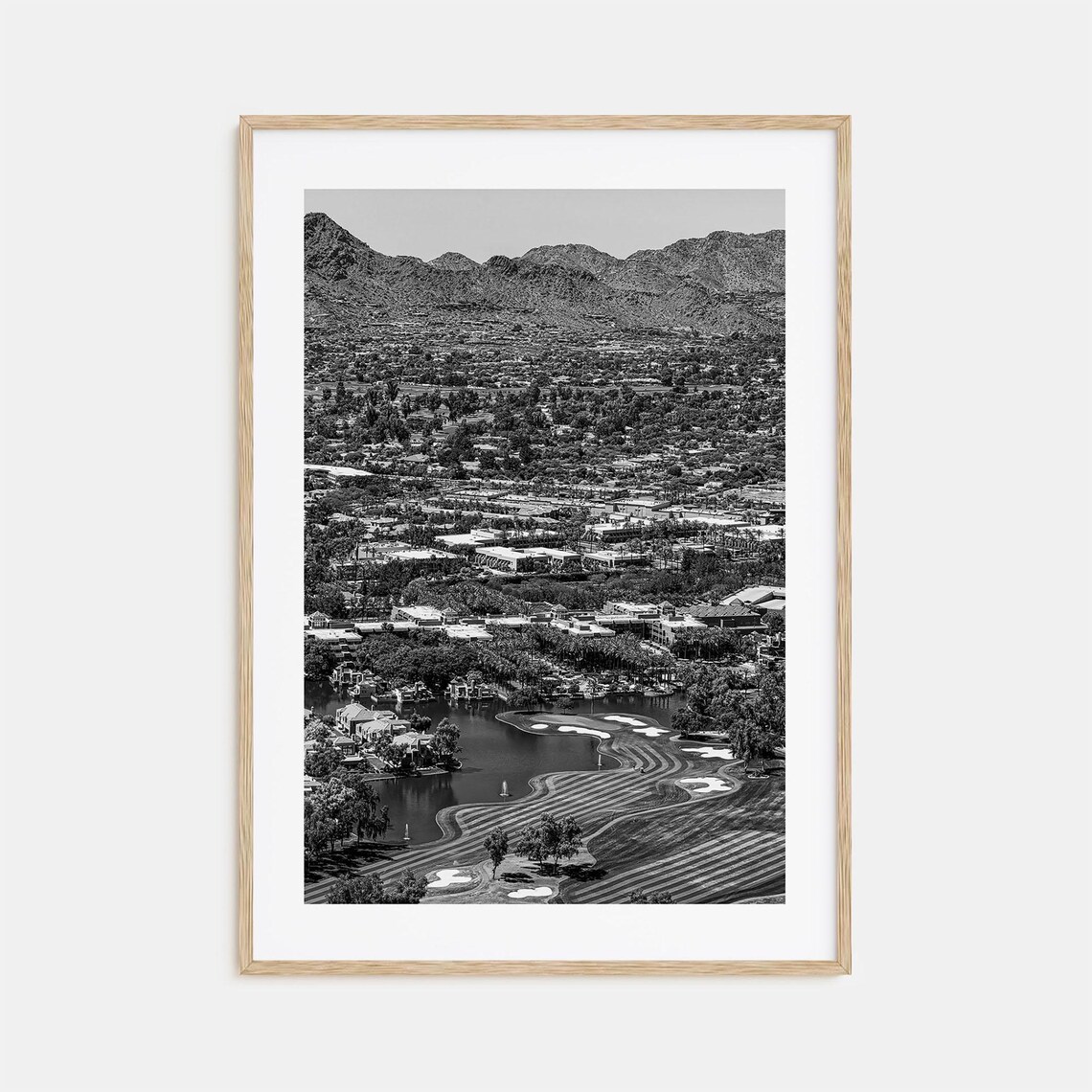 Scottsdale Photo Black And White Wall Art Print