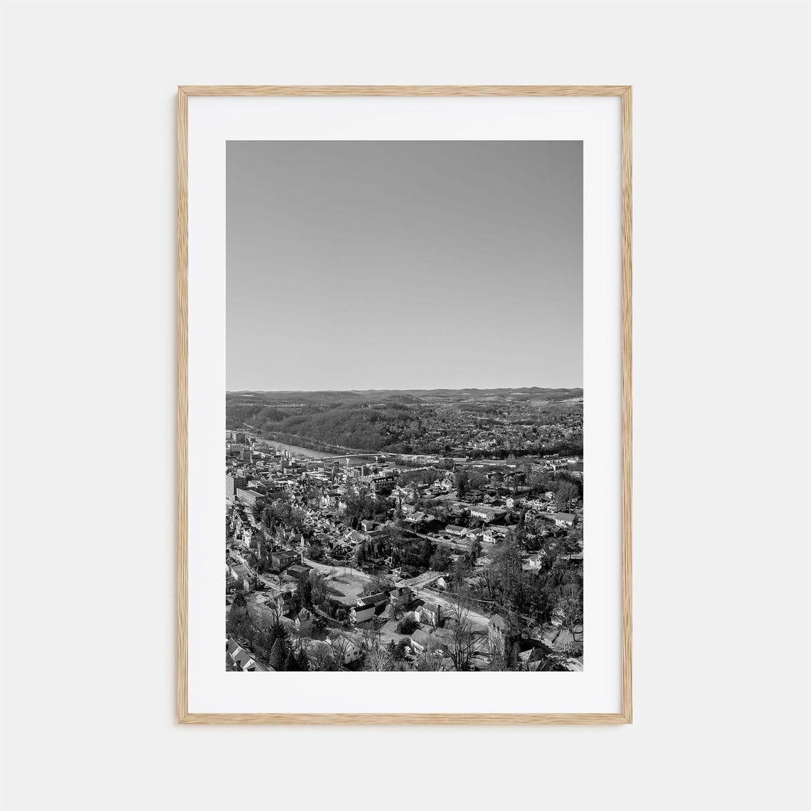 Morgantown Photo Poster Print Morgantown Black And White Art Morgantown Photography Morgantown Travel Morgantown Map Poster