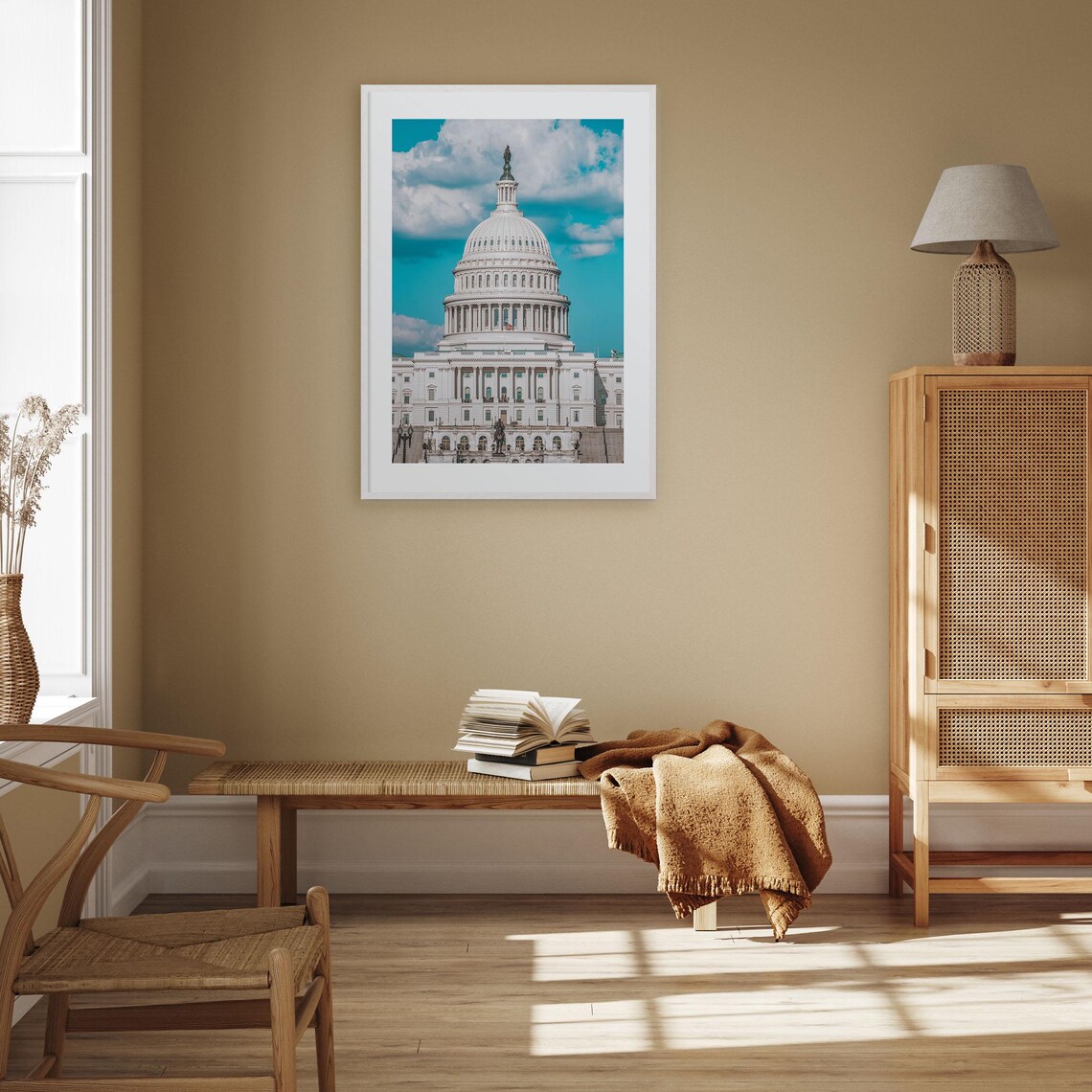 Capitol Hill US Capitol Dome Sky Colorful Photography Poster - Image 3