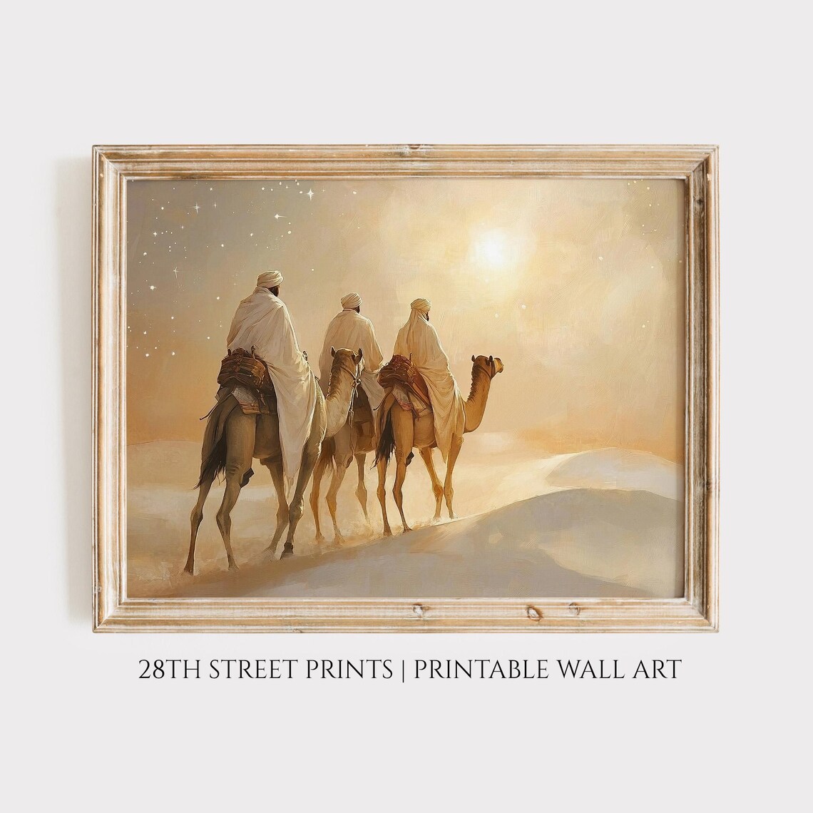 Wise Men Seek Him Christmas Star Art Print