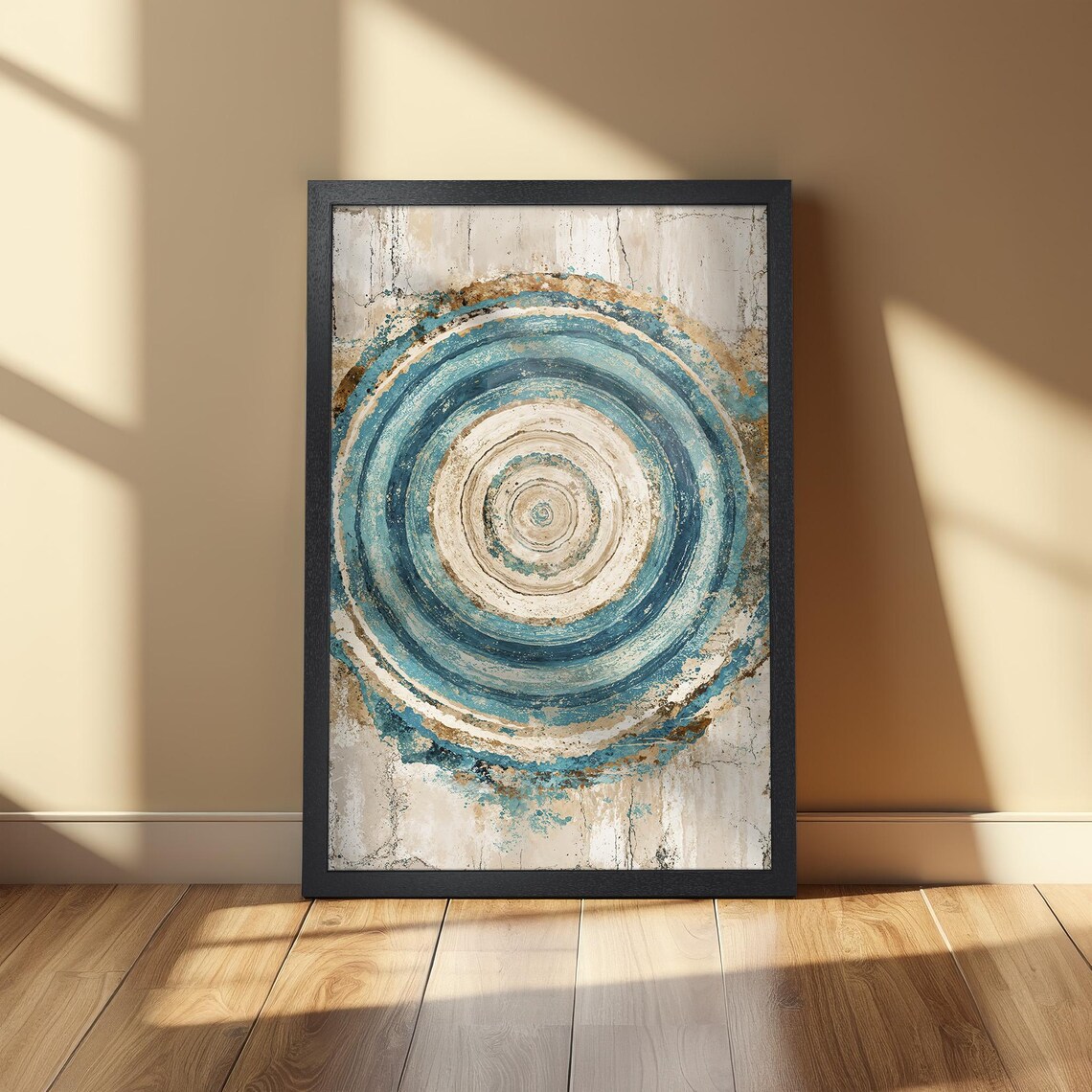 Abstract Circle Art Print, Contemporary Office Decor - Image 2