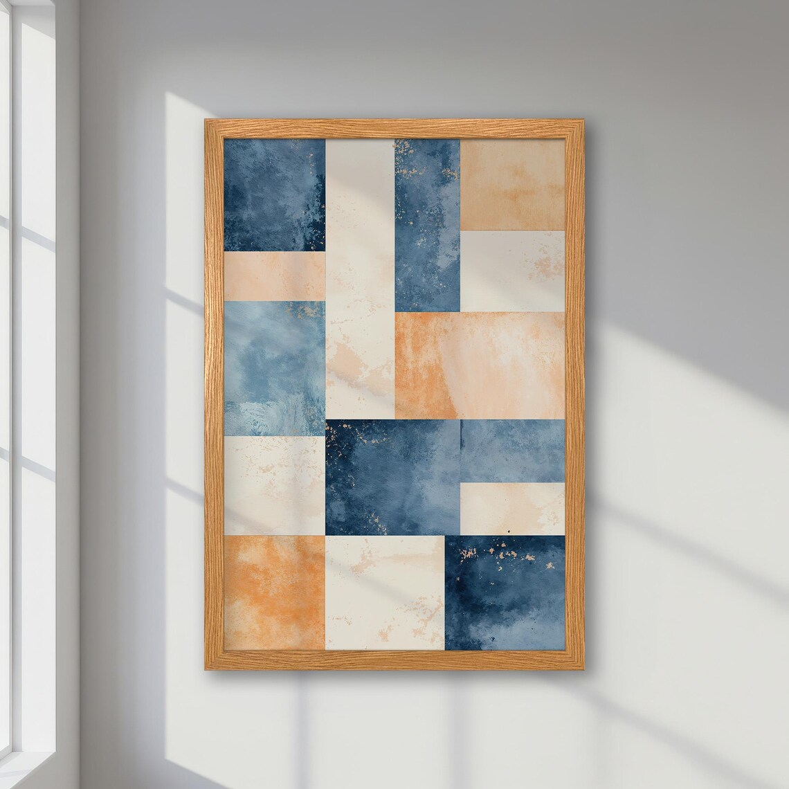 Abstract Poster, Minimalist Geometric Office Decor