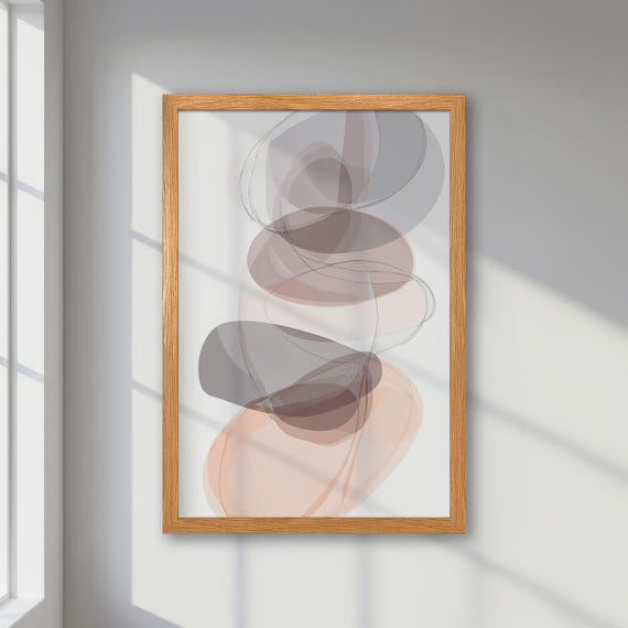 Abstract Poster, Modern Watercolor Minimalist Decor