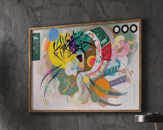 Wassily Kandinsky Poster Dominant Curve 1936 Wall Gallery Art Living Room Gifts Print