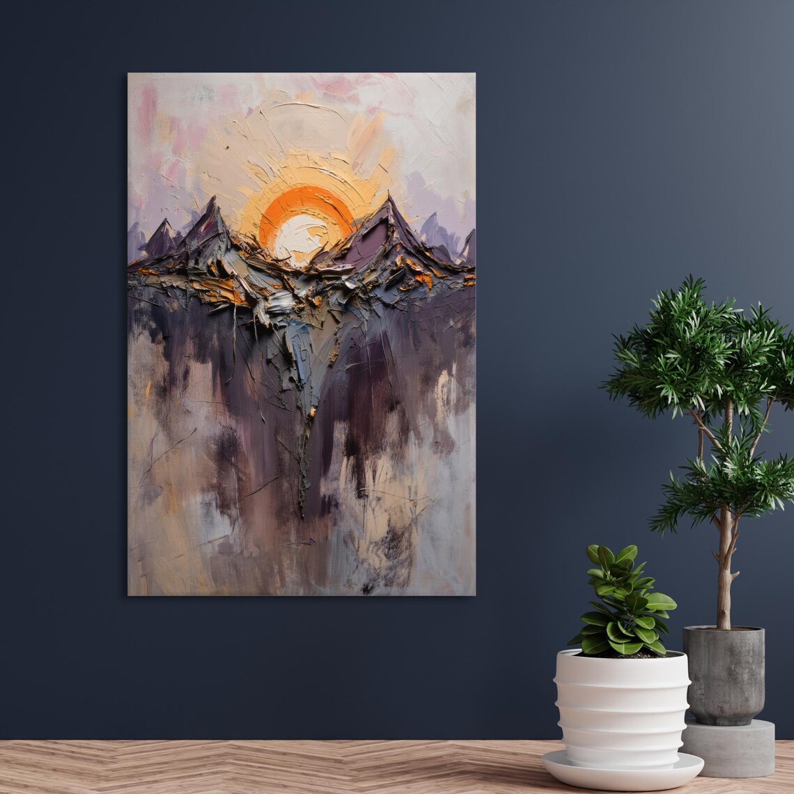 Mystical Mountains Art Print, Stunning Sunset - Image 3