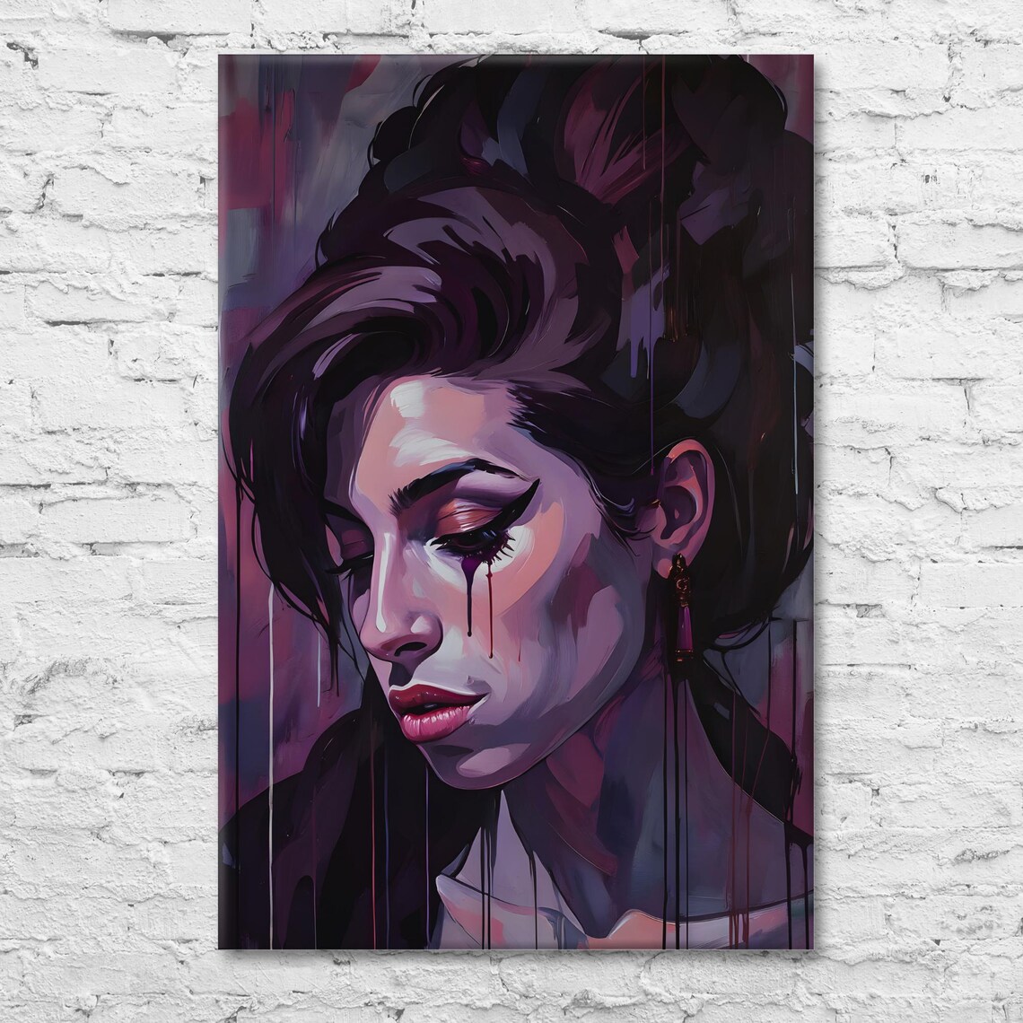 Amy Winehouse Pop Art, Emotional Music Art Print - Image 2