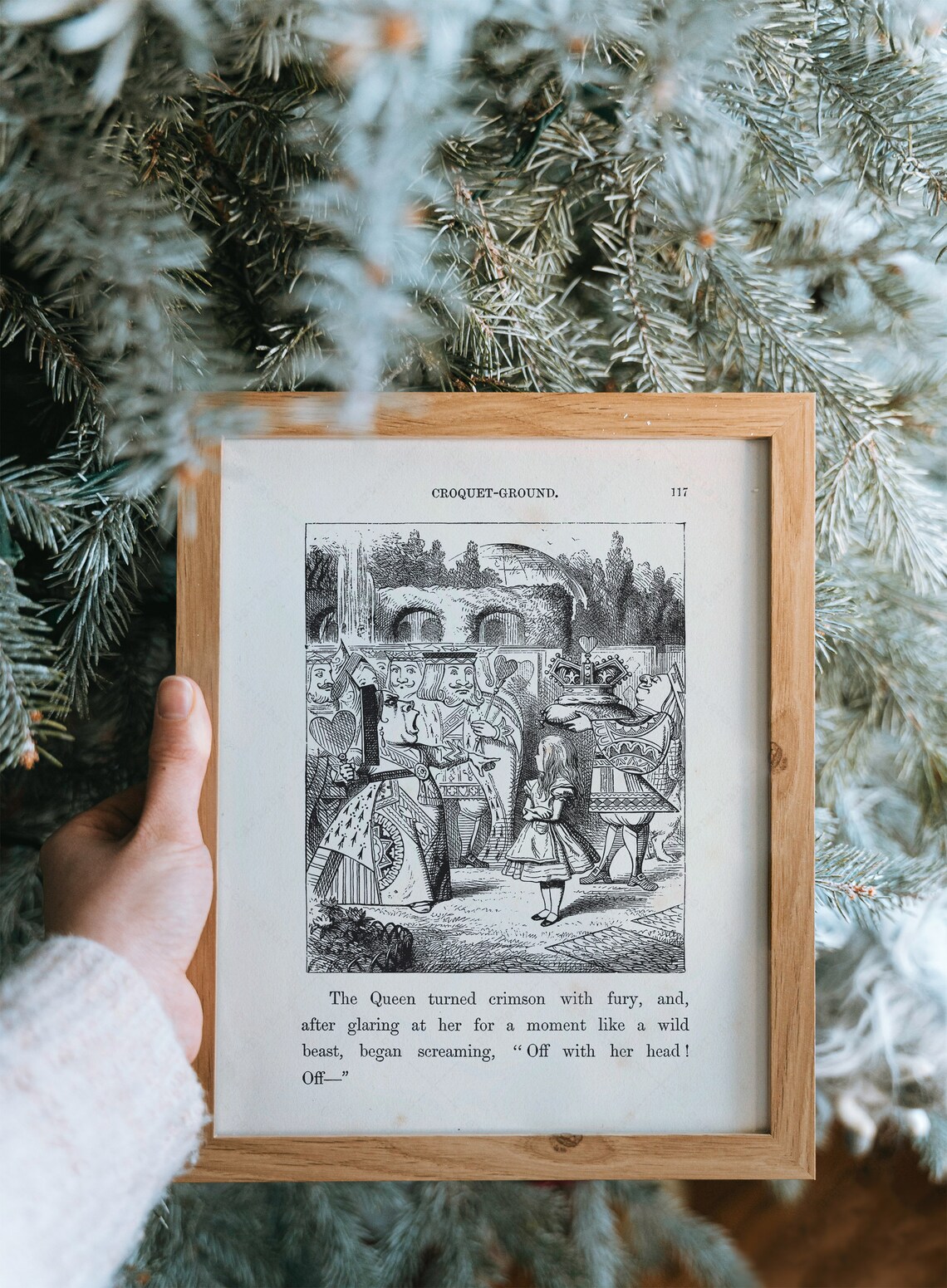 Alice In Wonderland Croquet Ground Page 117 Illustration Art Print - Image 4