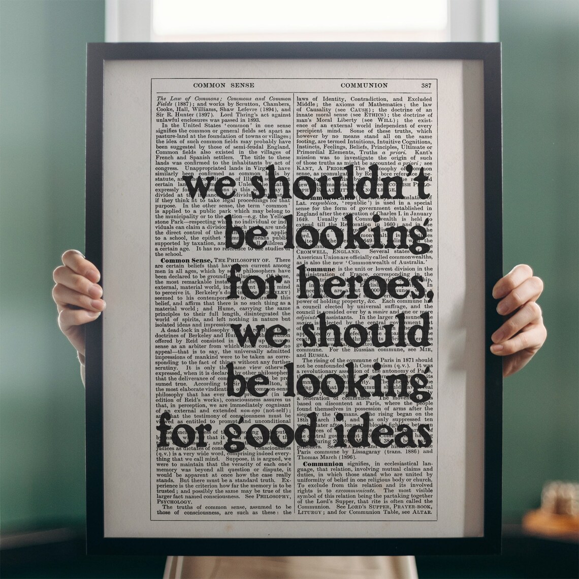 Noam Chomsky Good Ideas Quote Vintage Dictionary Page Art Print Poster - Image 4
