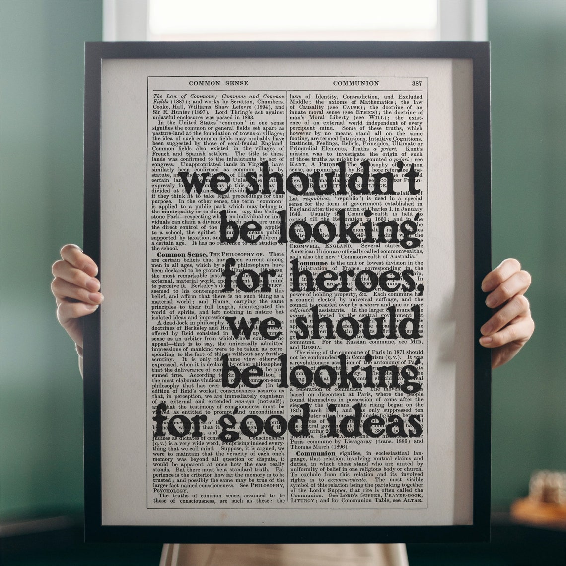 Noam Chomsky Quote Instant Wall Art Reading Nook Decor Print Locally We Shouldnt Be Looking For Heroes - Image 4