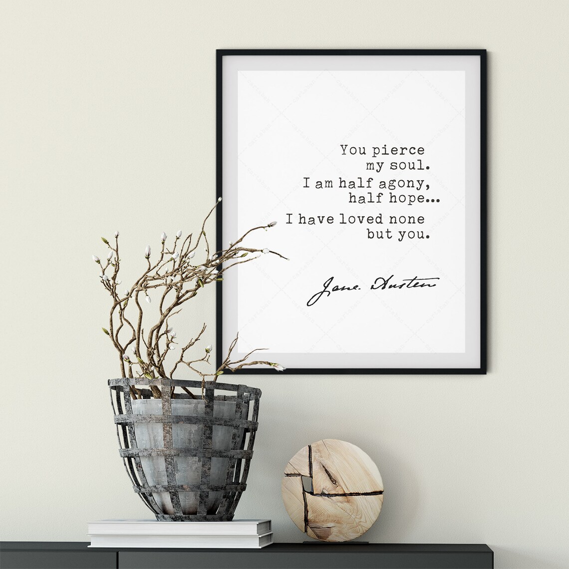 Jane Austen Persuasion Quote Poster for Book Lovers - Image 2