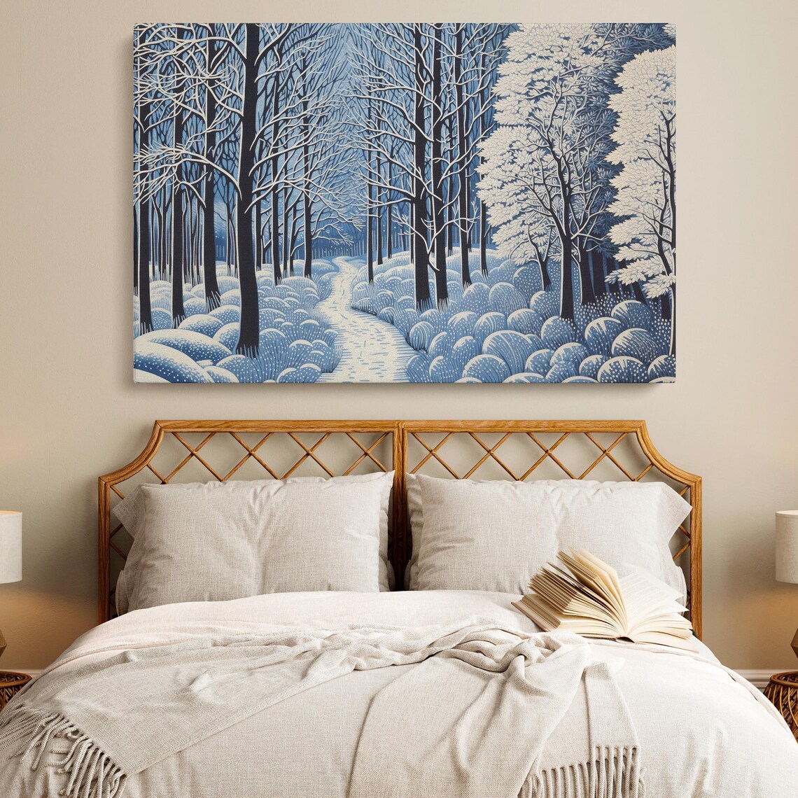 English Winter Landscape, Serene Nature Scene - Image 2