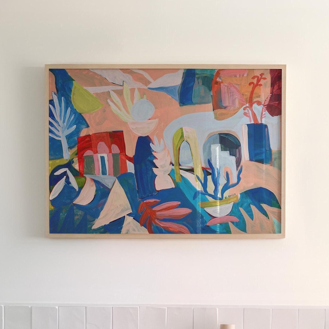Colorful Abstract Matisse Style Art Print